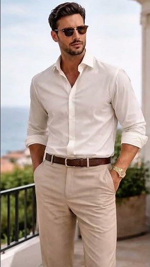 Styling Tips for Men with Dark Skin Wearing White Shirts #shorts
