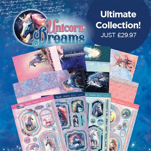 5K views · 29 reactions | Unveil the magic within your crafting with our stunning Unicorn Dreams Collection! 濾 For just £29.97 shop the full Topper Collection, Inserts & Papers and Little Book! An essential collection for your stash 朗 https://tinyurl.com/4mxcxhtp | Hunkydory Crafts | Facebook