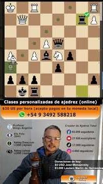 Black to play and win #chess #ajedrez #xadrez