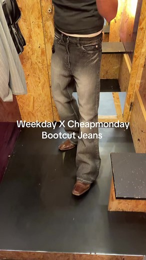 Weekday X Cheapmonday Bootcut Jeans Try-On