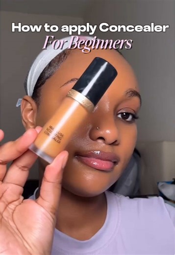 How to apply your concealer if your a Beginner✨ Comment below what makeup step you struggle with the most👇🏽 #makeupforbeginners #concealertutorial #concealerhack #concealertips