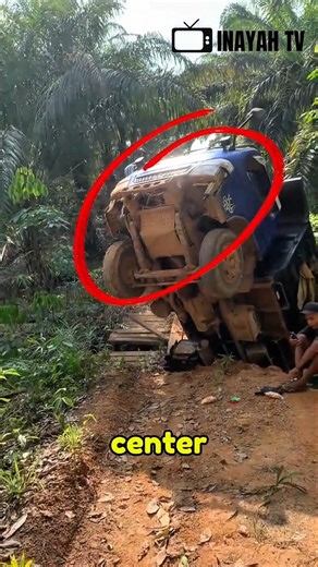 Eh bujuk, truk canter amblas saat melewati jembatan kayu yang lapuk #supirtruk #supirtruk #truk