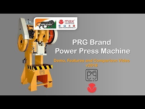 Power Press Machine | Mechanical Press | PRG Brand | Max Machine Tools