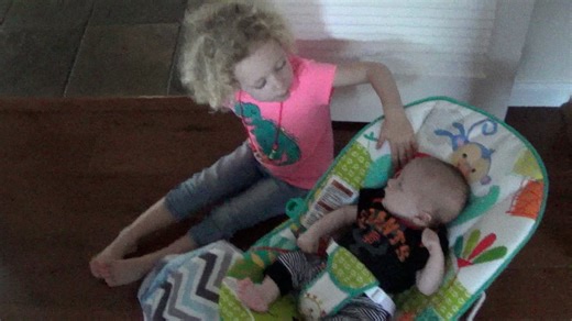 Amelia and Finn Hanging Sept 2016