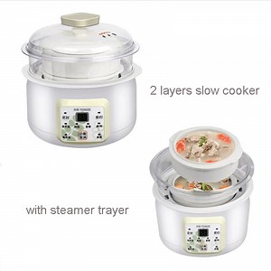 [Hot Item] OEM Factory Multifunctional with Steam Tray Electric Slow Cooker