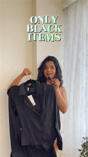 Shopped only *black* outfits 🖤 #fashionfinds #ytshortsindia #fypyoutube