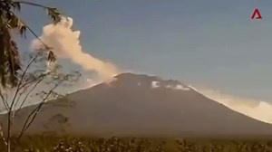 WATCH: A timelapse of #MountAgung erupting several times this morning. (Video: Reuters) | CNA