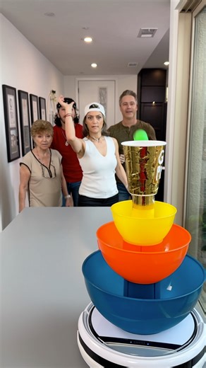 328K views · 2.4K reactions | Funny Family Roomba Toss Game | Getti | Facebook