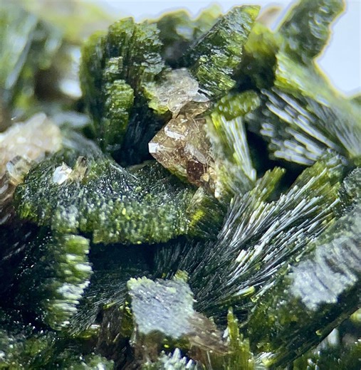 Natural Epidote Axinite Crystal Cluster, Rare Green Mineral Specimen, Pakistan Collector Display - Etsy
