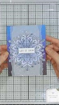 EASY & Sparkly Snowflake Card ❄️ Layered with Vellum