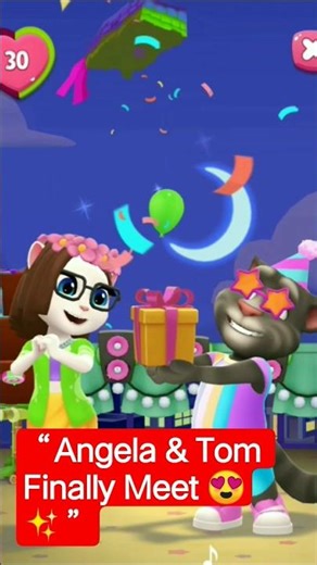Angela & Tom’s First Meet 💖 | Talking Angela Shorts