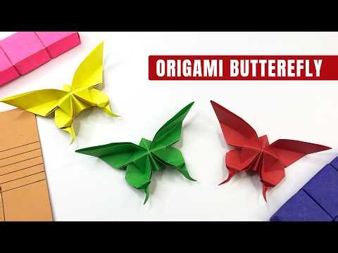 How to Make an Origami Butterfly | Easy Paper Craft for Kids | Fun DIY for Beginners