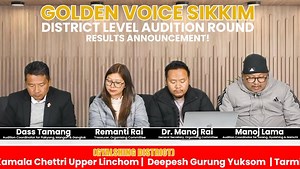 Golden Voice Sikkim - Audition Results Following a rigorous audition process conducted across six districts of Sikkim: Soreng, Pakyong, Gyalshing, Mangan, Namchi and Gangtok, a distinguished panel of judges has shortlisted 83 contestants based on their overall performances. The Organising Committee will conduct a Pre-Mega Audition (Track Round) on January 6, 2025, at the Jorethang Community Hall, 9AM onwards. All shortlisted candidates are required to bring their song tracks for this round, pref