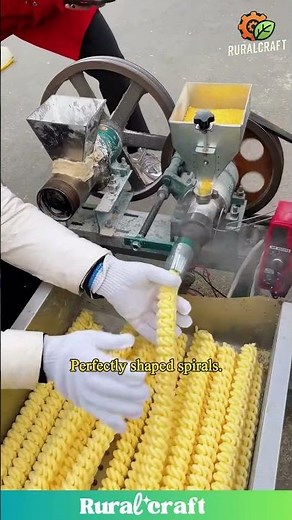 Automated Food Production: Perfect Spiral Pasta! #automation #food #efficiency