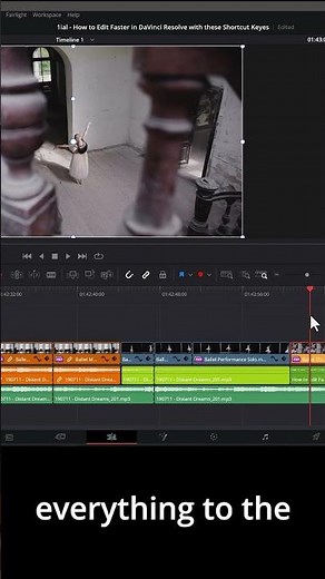 Select Everything to the Left or Right in Davinci Resolve Shortcut Keys #howto #contentcreator