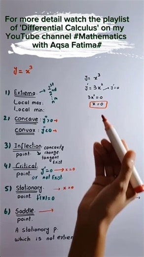 Critical and stationary and saddle points #shorts #maths #tricks #youtubeshorts #PhD #csirnet #bsc