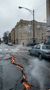 Cracks have opened up across a Chicago street… and there’s a faint glow coming from below. Lava? Heat from deep underground? Or something else entirely? The cracks don’t look old, and the glow isn’t from street lights. It’s subtle, but it’s there — like the ground itself is warming up from beneath the city. How does something like this even happen? What’s actually going on under our feet right now? #Chicago #UrbanMystery #EarthChanges #GroundCracks #StrangeEvents #CityLife #WhatIsHappening #fbli