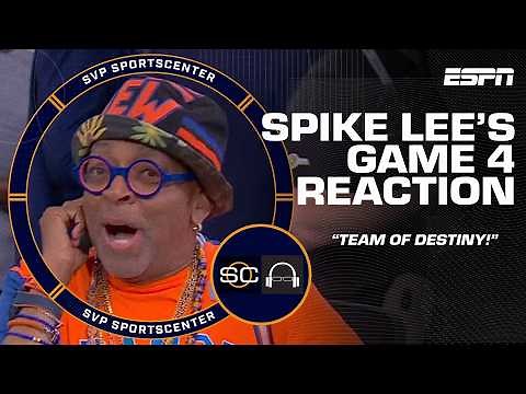 TEAM OF DESTINY 🤩 Spike Lee is ECSTATIC after the Knicks' EPIC GAME 4 COMEBACK 😅 | SC with SVP