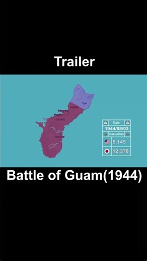 Battle of Guam #history #war #japan #usa #mapping