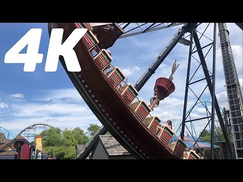 Viking’s Rage (4K 60fps) Off Ride Footage Canada’s Wonderland HUSS Pirate Ship