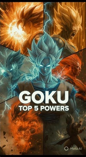 TOP 5 GOD-LIKE ABILITIES OF GOKU | DRAGON BALL Z ⚡🔥| #goku #dragonball #goku