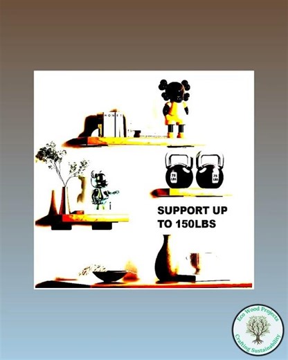 Floating Shelf Brackets 8 Inch Heavy Duty Metal Support Wall Hanging