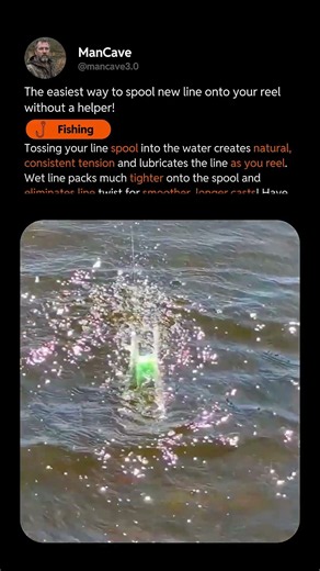 EASIEST WAY TO SPOOL FISHING REEL SOLO