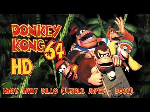 Donkey Kong 64: Angry Army Dillo (Jungle Japes - Boss) HD