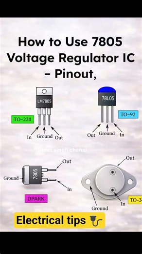 7805 voltage regulator IC pinout