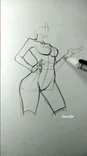how to draw female torso body /anatomy #drawing #drawingtutorial #tutorial #art