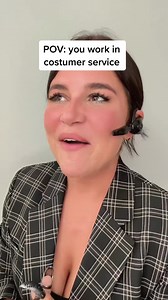 70K views · 3.4K reactions | I would lose my “customer service voice” so fast ✋ #pov #customerservice #skit #lipsync | Its.Alexx.B | Facebook