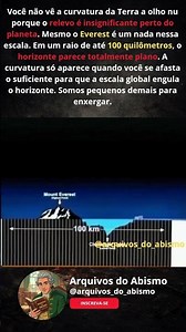 Por que a Terra parece plana a olho nu 🌍👀