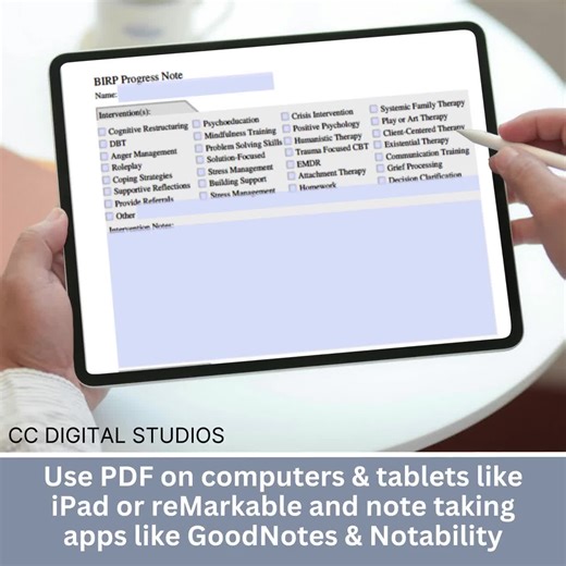 BIRP Progress Note Template: Psychotherapy & Counseling (fillable PDF) - Etsy UK
