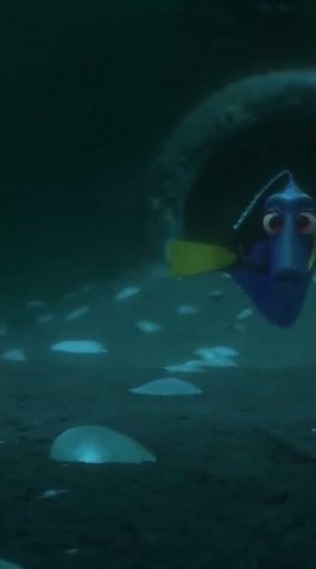 Dory Follows Shells and Finally Finds Her Parents in the Ocean - Finding Dory Scene 73