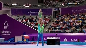 1.2M views · 16K reactions | #MedalAlert #Bronze! This stunning display landed the Baku 2015 European Games Mixed Pairs All-Around Final Bronze Medal for Hannah Baughn and Ryan Bartlett, with a score of 85.160! Congratulations! #Baku2015 #GoTeamGB #Gymnastics #Acrobatic | Team GB | Facebook