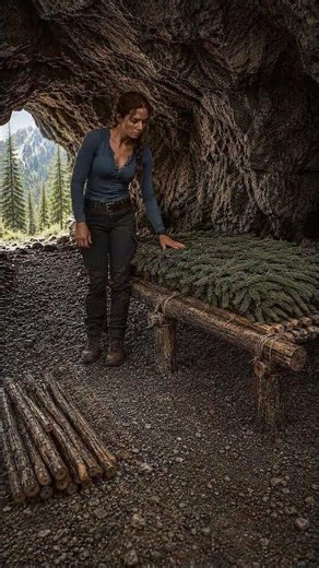 Building a CAVE SHELTER in the Rocky Mountains! Survival Challenge