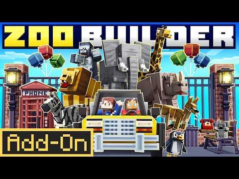 This Zoo Builder Addon is Surprisingly Good! Minecraft Bedrock Review