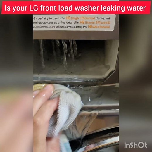 REAL FIX for LG front load washer leaking water through detergent dispenser