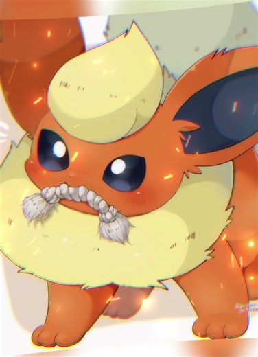 Flame singing I’d let the world burn! For my cousin @Itzollie_yuh #flareon#eeveelution#pokemon