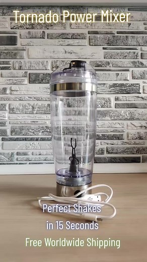 The Tornado Power Mixer makes all your shakes in no time at all. usb rechargeable protein drinks bottle shaker Mixer. #SlurpeeRun #drinksmixer #nospills #leakproof #proteinmixer #tornadomixer #vortexmixer #Tornadopower #proteinshaker #foodcolouring