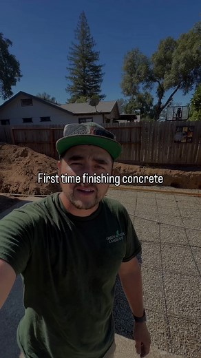479K views · 5.5K reactions | First time 掠 I have always known finishing concrete is hard work. This pad was for a sunken swim spa and didn’t need to be perfect, so I decided to try and do it myself. Truck didn’t show up until almost noon and a 100+ degree day. It was hard ass work. I’ll happily pay $400 per finisher, or what ever they want, from now on. #Concrete #finishing #construction #landscaping | Landscaping With Dylan | Facebook