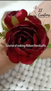 Tutorial of making Ribbon Handcuffs Part-1 #tutorial #everyone #diy #viralreels #handmadejewelry #handcuffs | SS Creations