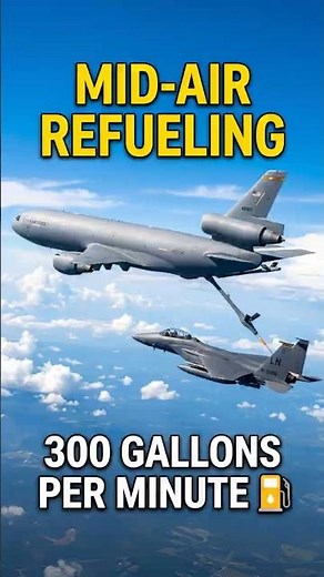 Mid-air refueling: 300 gallons per minute
