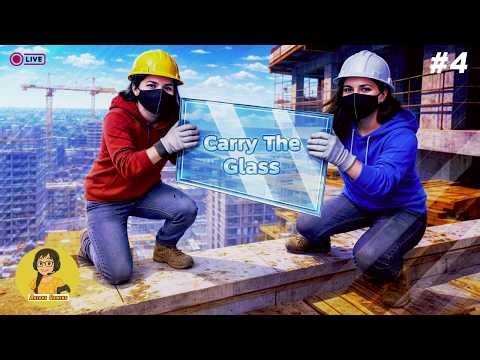 😆Don’t Drop It! 😳 Carry The Glass #4|Kannadiya Thookurom Kila Potu Norukurom With@SURYAPLAYS-27