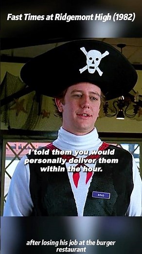 Fast Times at Ridgemont High (1982) | Brad Quits After Being Humiliated in a Pirate Uniform 😂🏴‍☠️