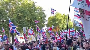 London march organized by far-right activist attracts more than 110,000 people