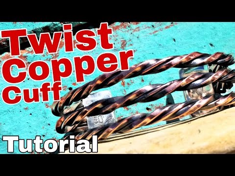 Ep.23) Easy Twist Copper Cuff | Sterling End Caps | Lessons Learned! #jewelrytutorial