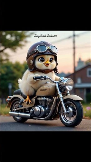 " The Smallest Rider in the World 🐣🏍" #babychickriding #motorcycle #citechickrider #shortvideo