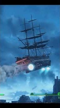 Fallout 4: Launch of the USS Constitution (modded)