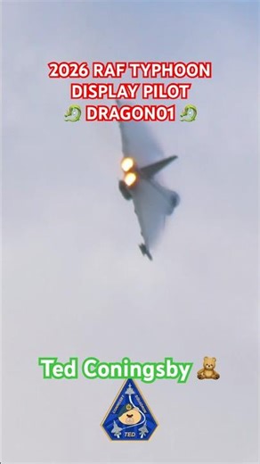 COMING TO AN AIRSHOW NEAR YOU! 2026 RAF TYPHOON DISPLAY PILOT ‘DRAGON01’ #raf #airforce #fyp